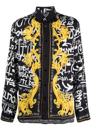 Versace Jeans Couture logo-print long-sleeve shirt - Schwarz