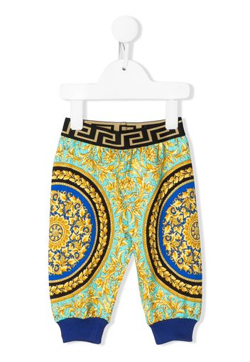 Versace Kids Jogginghose mit Logo-Print - Grün