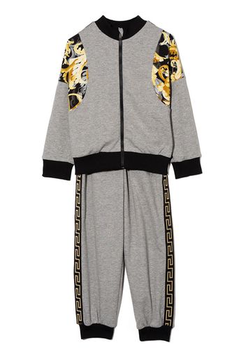 Versace Kids Jogginganzug mit Print - Grau