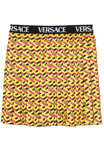 Versace Kids VERS GIRL MONO PLTD SKRT W LOG TP WSTBD - Gelb