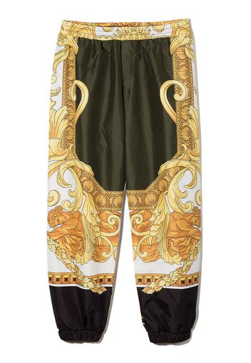 Versace Kids Jogginghose mit Barock-Print - Grün