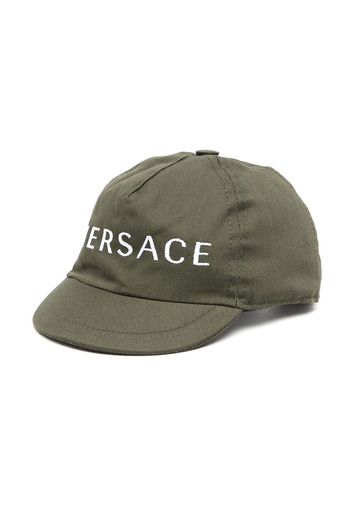 Versace Kids embroidered-logo six-panel cap - Grün