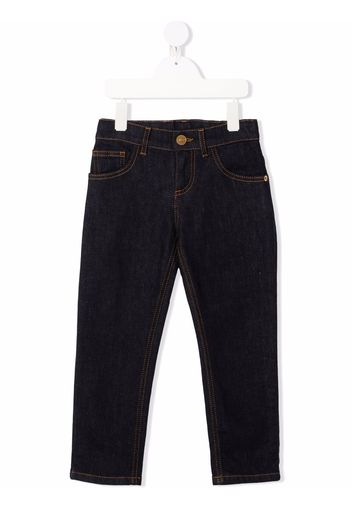 Versace Kids Jeans mit Medusa-Print - Blau