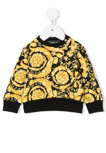 Versace Kids Barocco print sweatshirt - Gold
