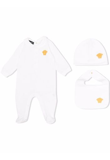 Versace Kids Medusa-patch babygrow set - Weiß