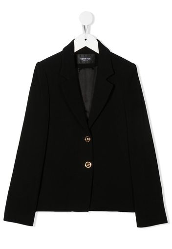 Versace Kids notched-collar single-breasted blazer - Schwarz