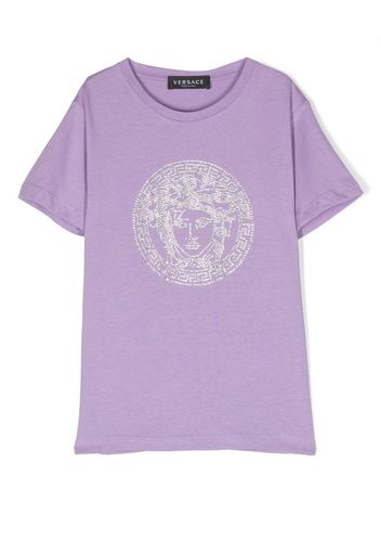 Versace Kids Medusa motif T-shirt - Violett