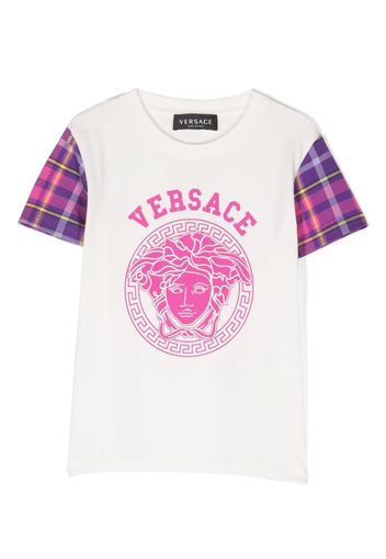 Versace Kids logo-print T-shirt - Weiß