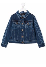 Versace Kids Geknöpfte Jeansjacke - Blau