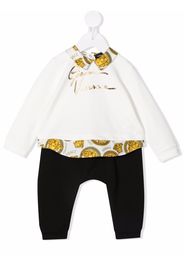 Versace Kids Jogginganzug mit Medusa-Print - Weiß