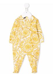 Versace Kids Barocco-print pajamas - Gelb