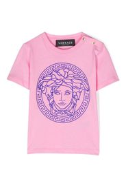 Versace Kids Medusa Head-print T-shirt - Rosa
