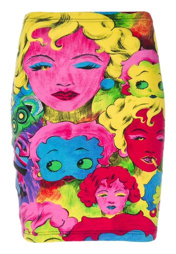 Versace Pre-Owned 'Betty Boop' Rock mit Gesicht-Print - Mehrfarbig