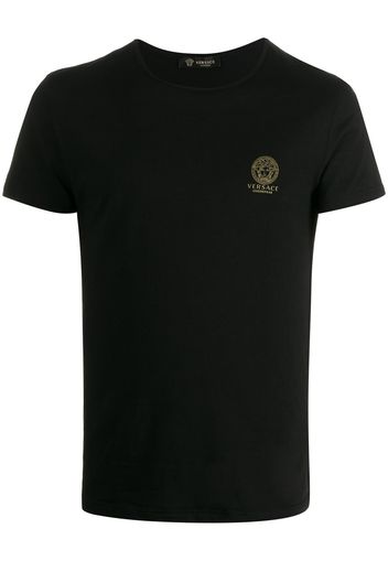 Versace T-Shirt mit Medusa - Schwarz