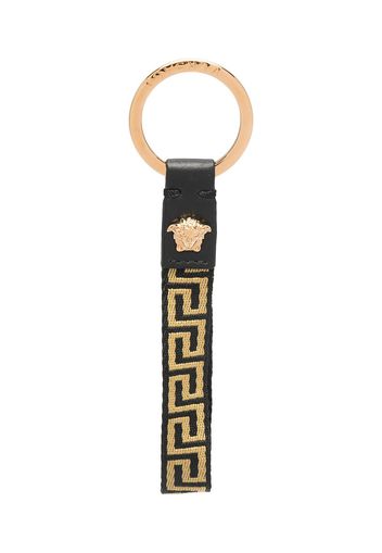 Versace Schlüsselanhänger mit Greca-Logo - Schwarz