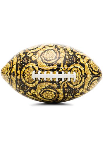 Versace Rugbyball mit Barock-Print - Schwarz