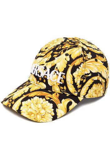 Versace baroque pattern-print cap - Schwarz