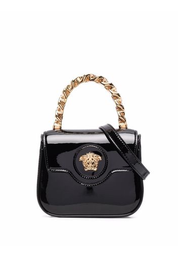 Versace La Medusa leather mini bag - Schwarz