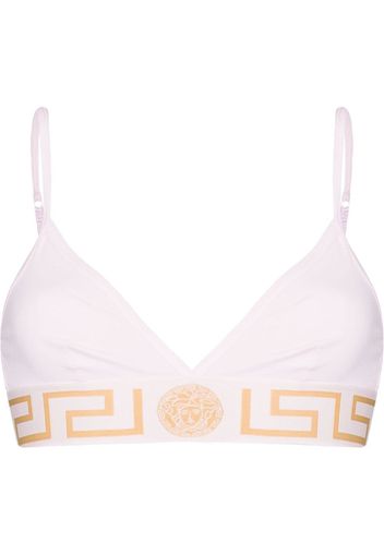 Versace Greca-trim triangle bra - Rosa