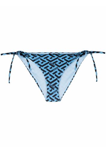 Versace logo bikini bottoms - Blau