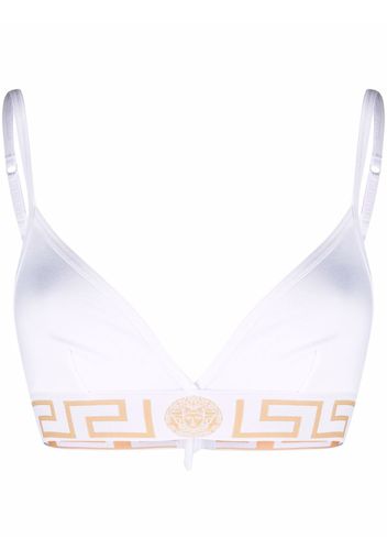 Versace Greca Border bralette - Weiß