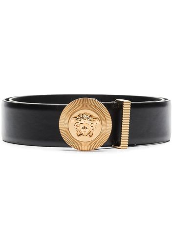 Versace Medusa-plaque buckle-fastening belt - Schwarz