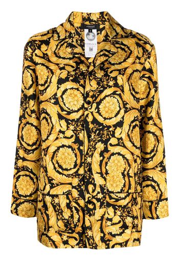 Versace Barocco-print pajama top - Gelb