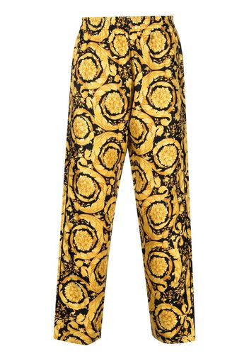 Versace all-over baroque-print pajama trousers - Gelb