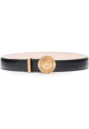 Versace Medusa logo-buckle leather belt - Schwarz