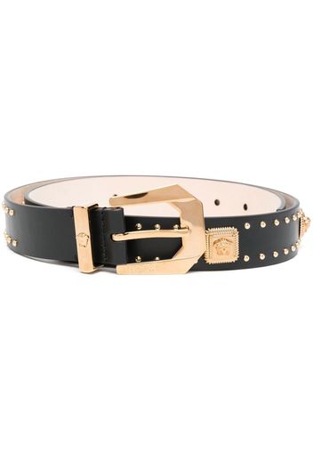 Versace studded leather belt - Schwarz