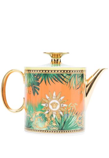 Versace mix-print ceramic teapot - Grün