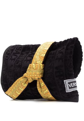 Versace Barocco-print pet bath robe - Schwarz