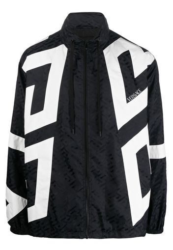 Versace La Greca print windbreaker - Schwarz