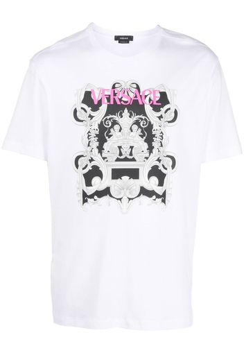 Versace graphic-print cotton T-shirt - Weiß