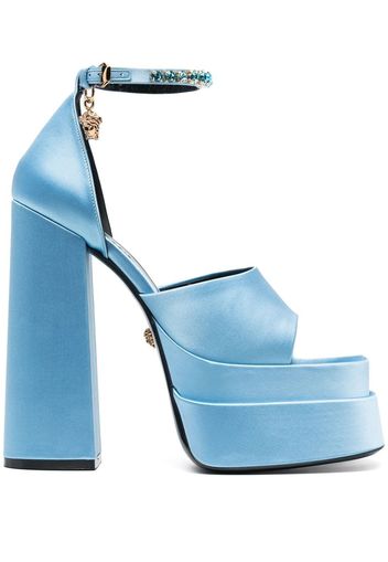 Versace Medusa Head Plateau-Sandalen - Blau