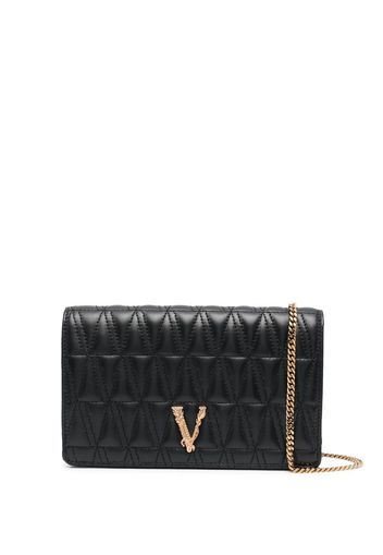 Versace Virtus quilted clutch bag - Schwarz