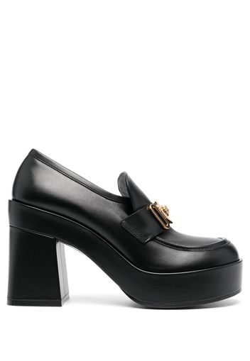 Versace Medusa-head leather loafers - Schwarz