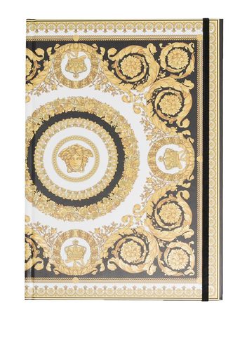 Versace baroque-print notebook - Gold