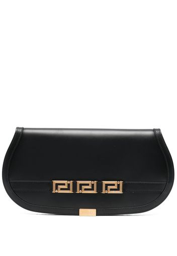 Versace oversized logo clutch bag - Schwarz