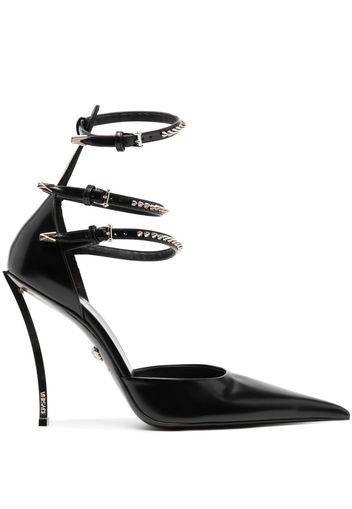 Versace Pin-Point buckled pumps - Schwarz