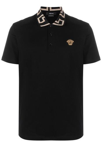 Versace Medusa Head motif polo shirt - Schwarz