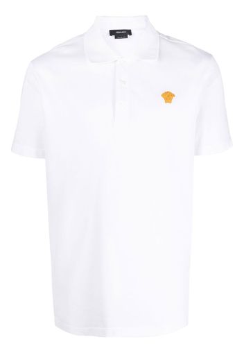 Versace Medusa embroidered polo shirt - Weiß