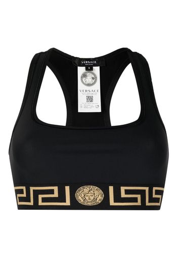 Versace Greca racerback bra - Schwarz