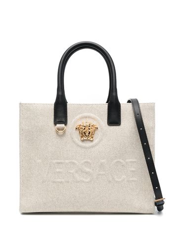 Versace Medusa canvas tote bag - Nude