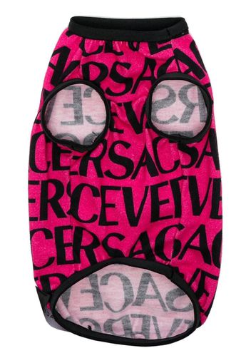 Versace logo-print dog vest - Rosa