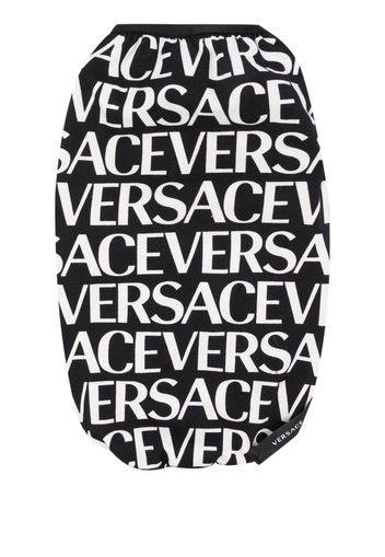 Versace logo-print dog vest - Schwarz