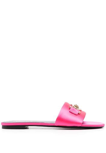 Versace La Medusa flat sandals - Rosa