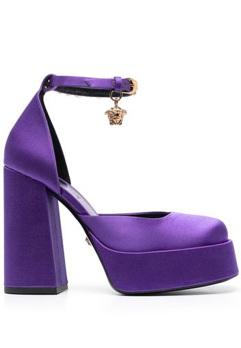 Versace Medusa Aevitas 125mm satin pumps - Violett