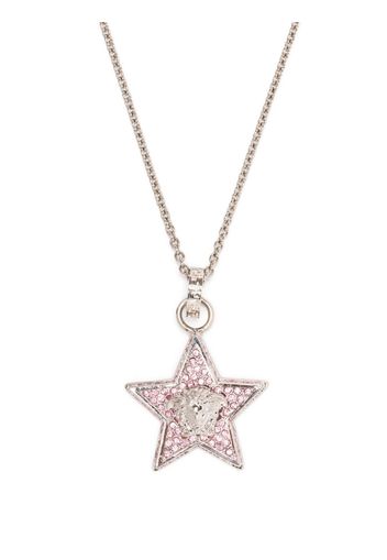 Versace star-pendant chain necklace - Silber