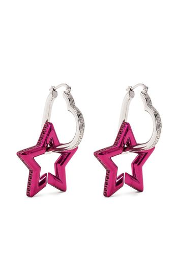 Versace Greca star-shaped drop earrings - Rosa